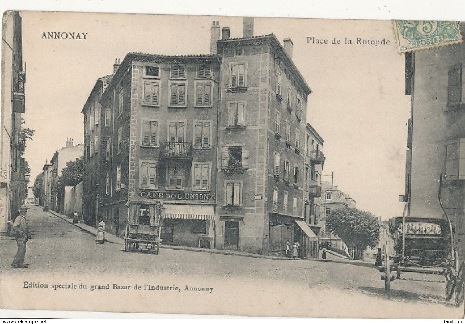 07 // ANNONAY   Place De La Rotonde   Edition Spéciale Du Grand Bazar De L'industrie  ** - Annonay