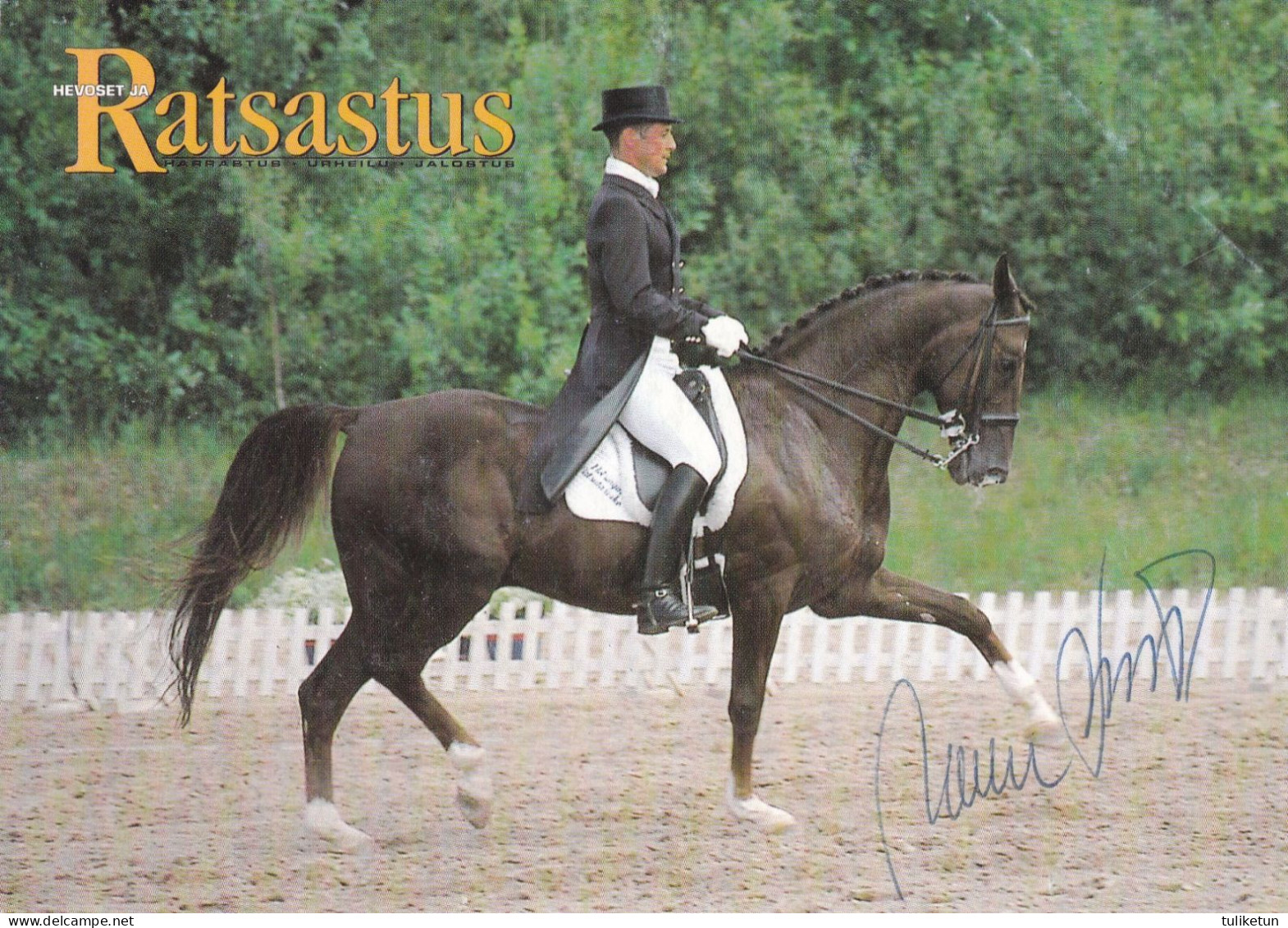 Horse - Cheval - Paard - Pferd - Cavallo - Cavalo - Caballo - Dressage - Finnish Rider Marko Brjörs & Vikont - Signature - Paarden