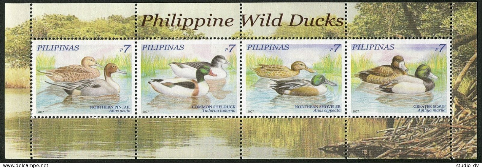 Philippines 3098 Ad Block,3099-3100 Ad Sheets,MNH. Ducks And Geese, 2007. - Filippine