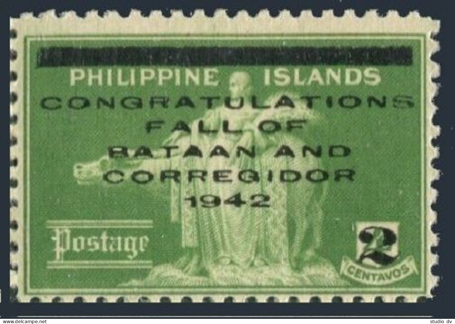 Philippines N8,MNH-gum. Occupation 1942.Japan's Capture Of Bataan & Corregidor. - Filipinas