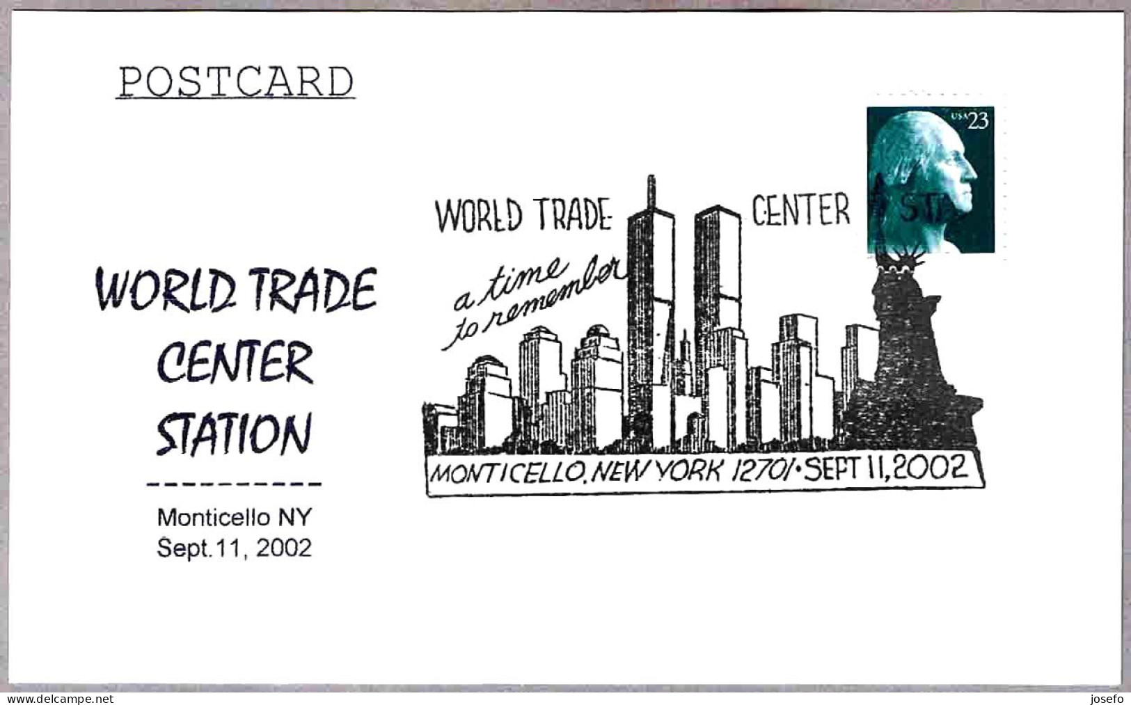 WORLD TRADE CENTER - WTC - A Time To Remember. Monticello NY 2002 - Sonstige & Ohne Zuordnung