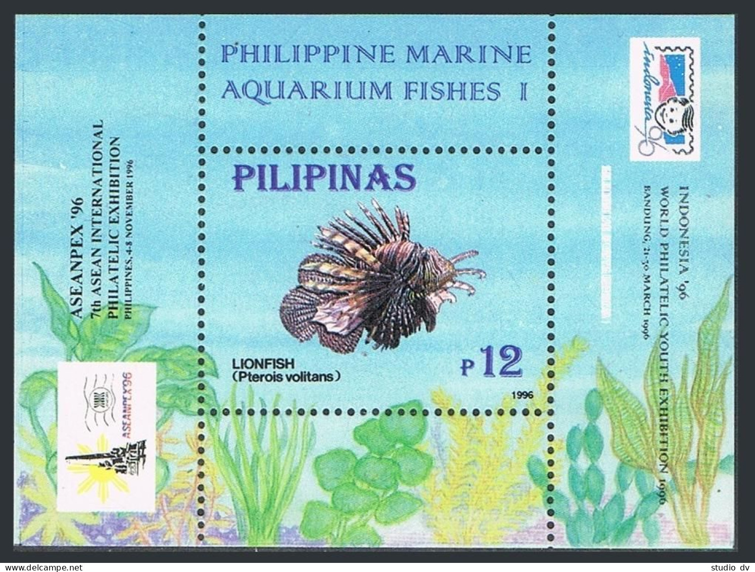 Philippines 2403e-2404s, MNH. ASEANPEX-1996,Indonesia-1996.Marine Aquarium Fish. - Filippijnen