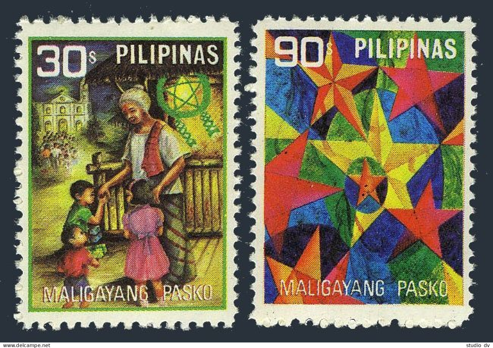 Philippines 1445-1446, MNH. Mi 1329-1330. Christmas 1979.Mother And Children. - Filippijnen