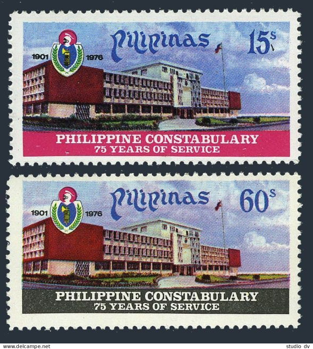 Philippines 1298-1299,MNH. Philippine Constabulary.Police College,1976. - Philippines