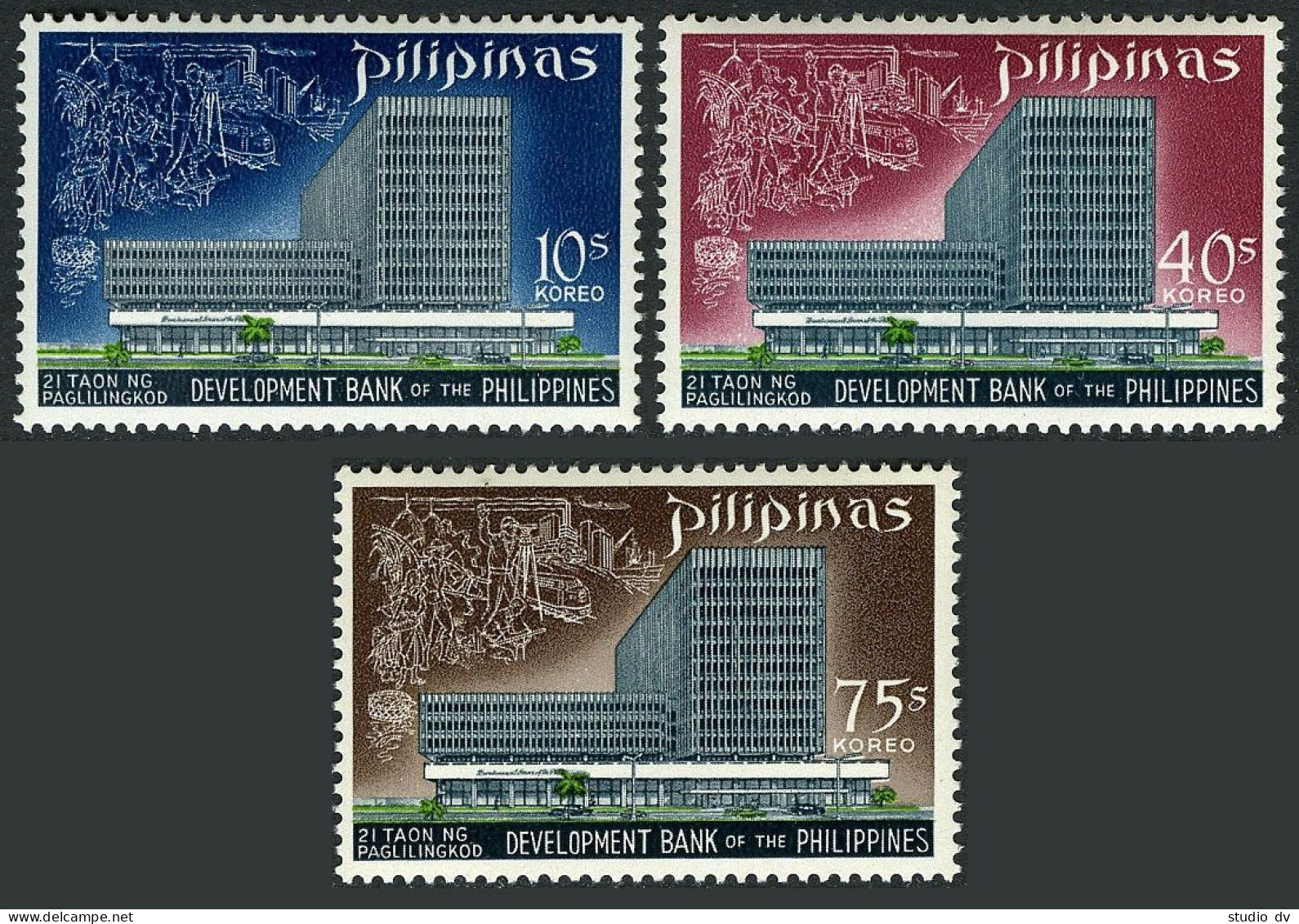 Philippines 1028-1030,MNH.Michel 892-894. Development Bank,Makati,Rizal,1969. - Filippijnen