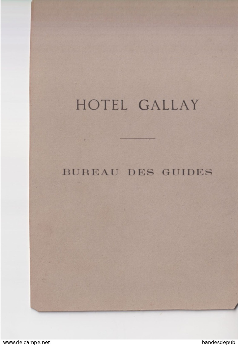 RARE  Old Photo  Les Grottes De La Balme Isère  HOTEL GALLAY BUREAU DES GUIDES - Oud (voor 1900)