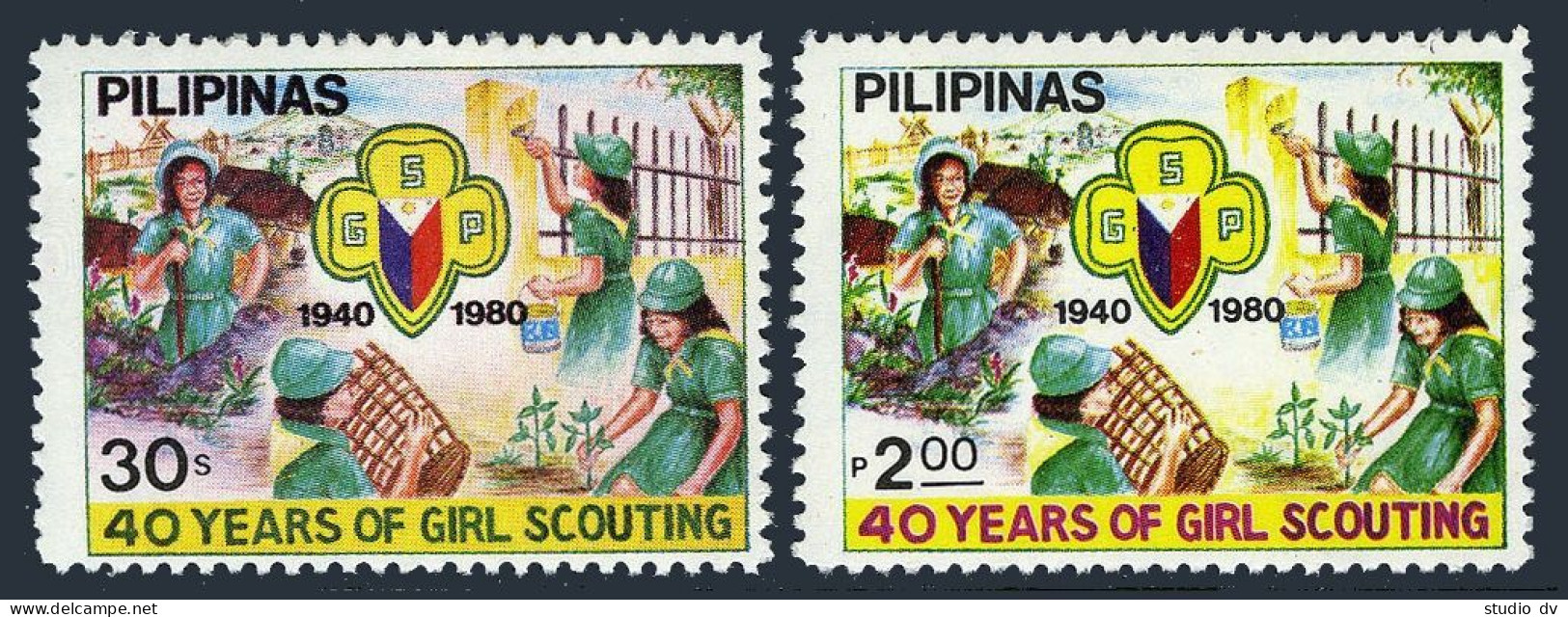 Philippines 1465-1466,MNH.Michel 1357-1358. Philippine Girl Scouts,40th Ann.1980 - Philippinen