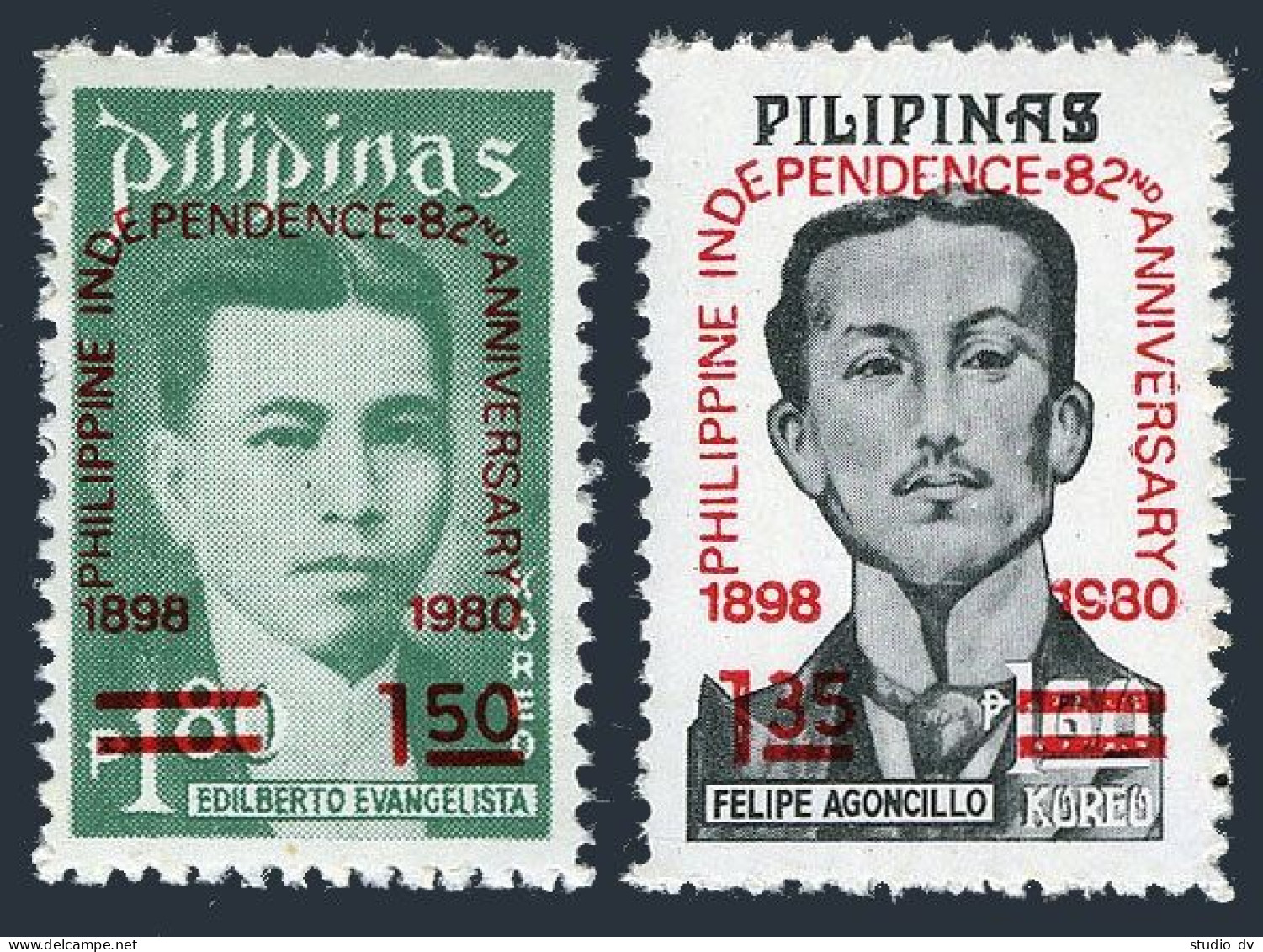 Philippines 1469-1470, MNH. Michel 1391-1392. Independence, 82nd Ann. 1980. - Philippines