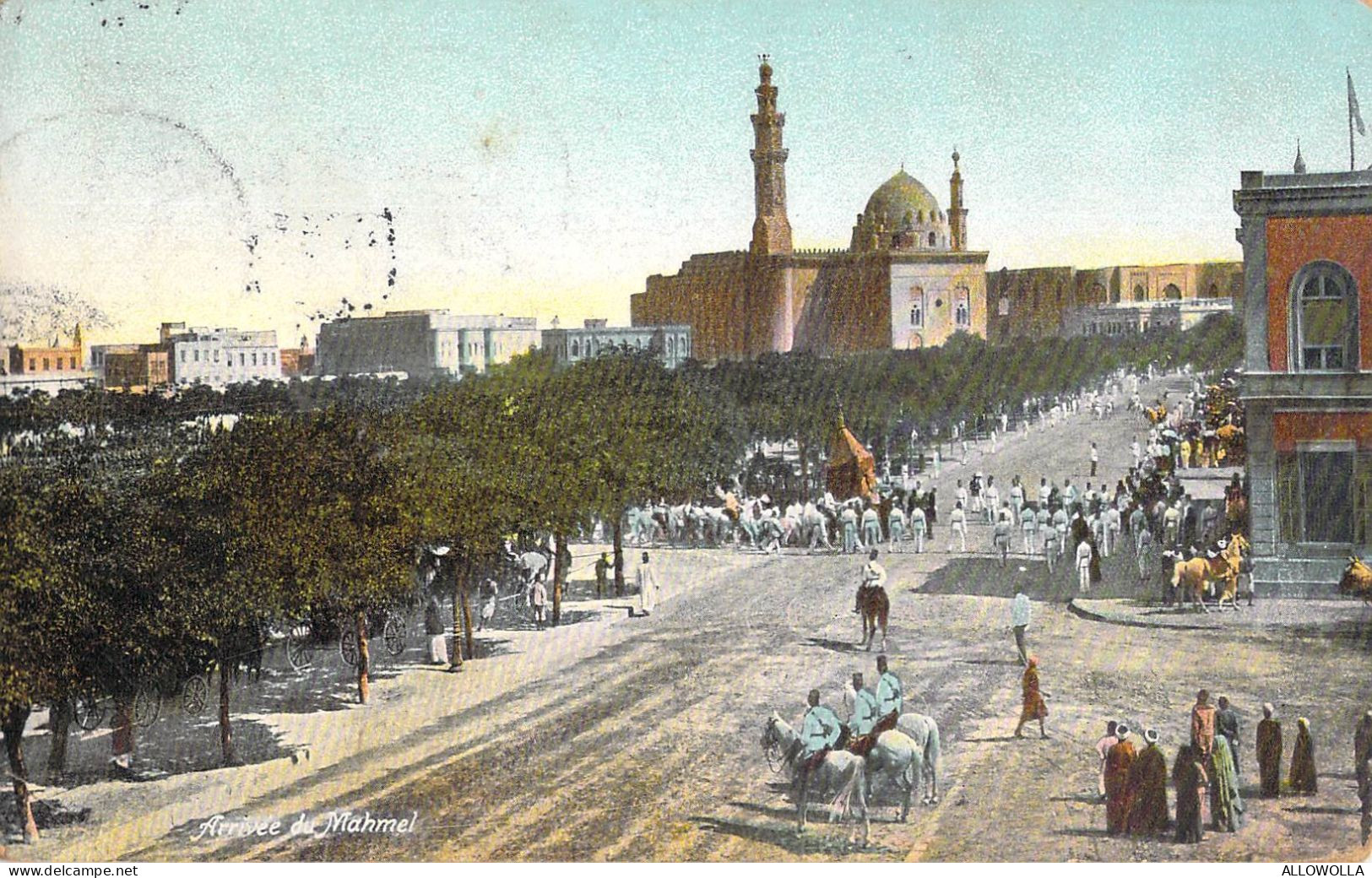 26970 " ARRIVEE DU MAHMEL " ANIMATA -PANORAMA-VERA FOTO-CART.POST. SPED.1911 - Cairo