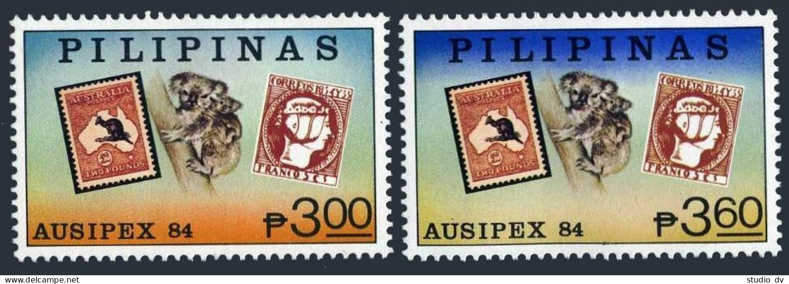 Philippines 1708-1709,1710 Sheets Perf & Imprerf. MNH. AUSIPEX-1984. Koalas. - Philippinen