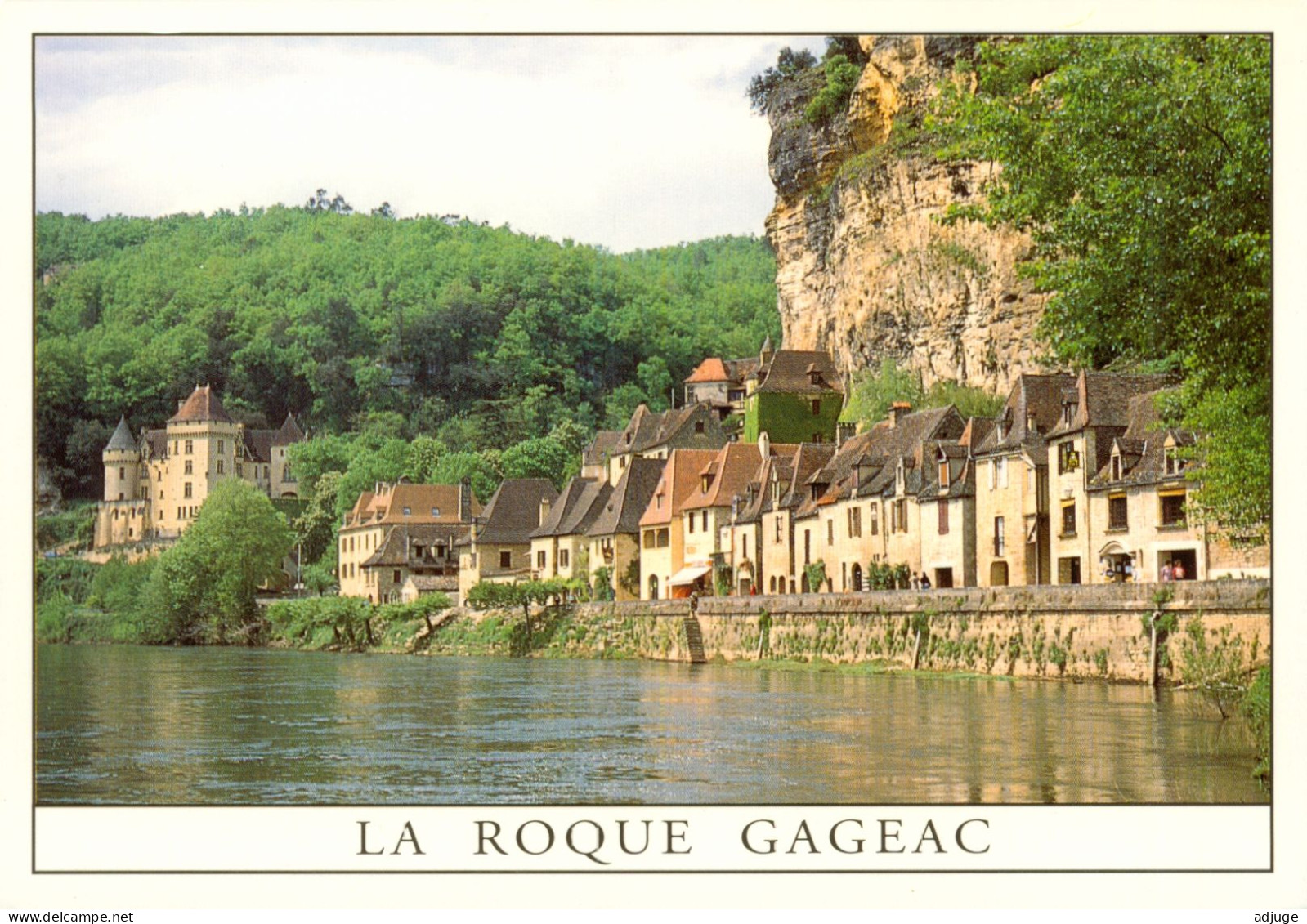 CPM-24- LA ROCHE GAGEAC -Village Au Bord De La Dordogne Te Le Château De La Malartrie * TBE **2 Scans - Sonstige & Ohne Zuordnung