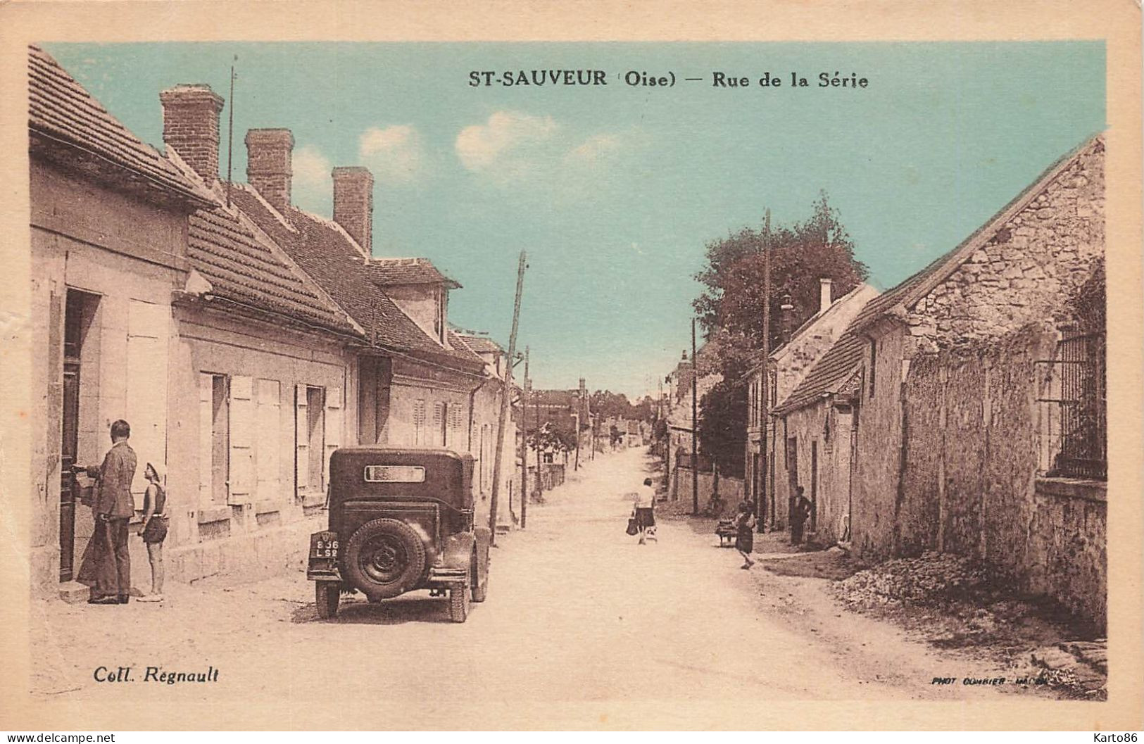 St Sauveur * La Rue De La Série * Automobile Voiture Ancienne - Andere & Zonder Classificatie