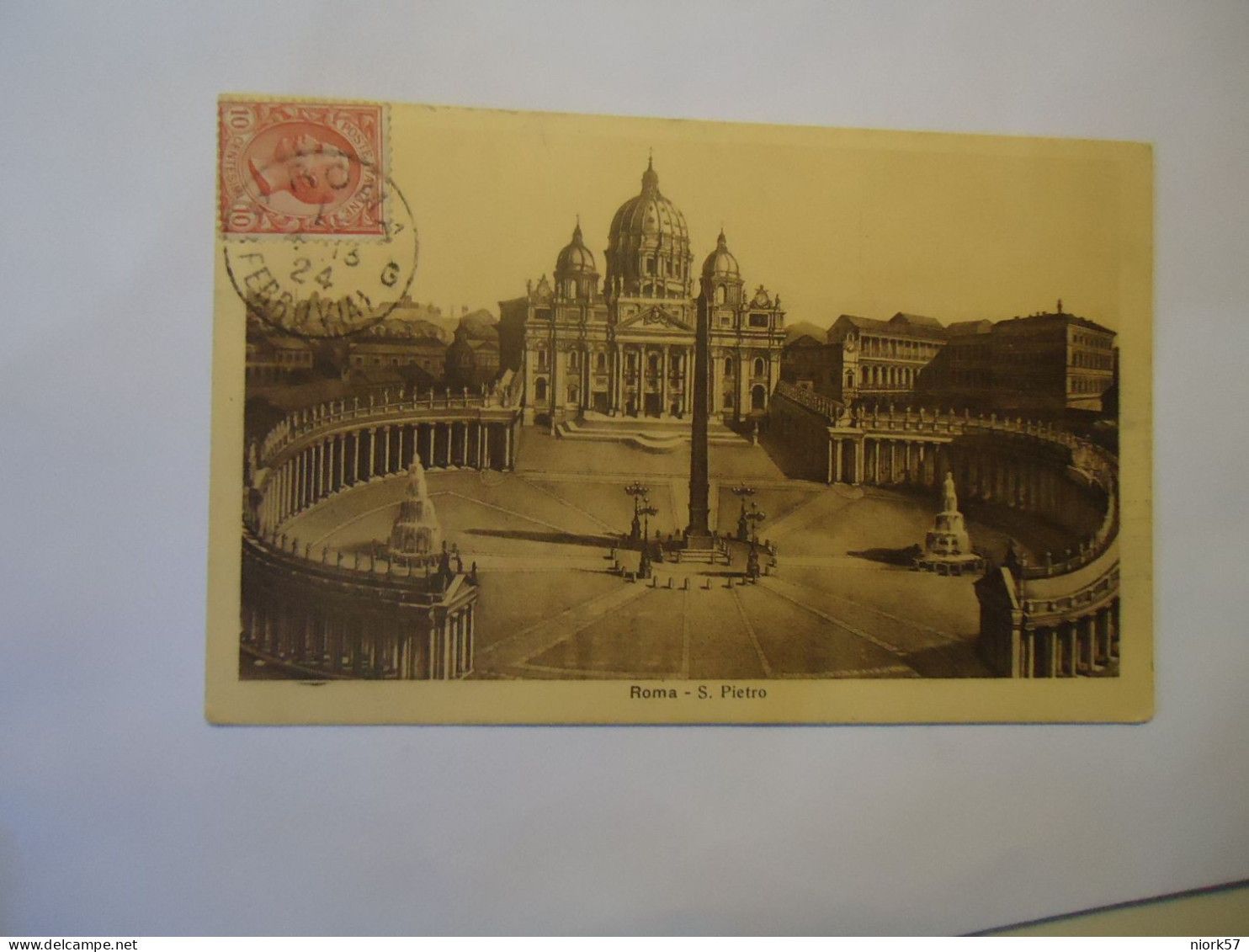 ITALY POSTCARDS ROMA S.PIETRO 1924 - Other & Unclassified