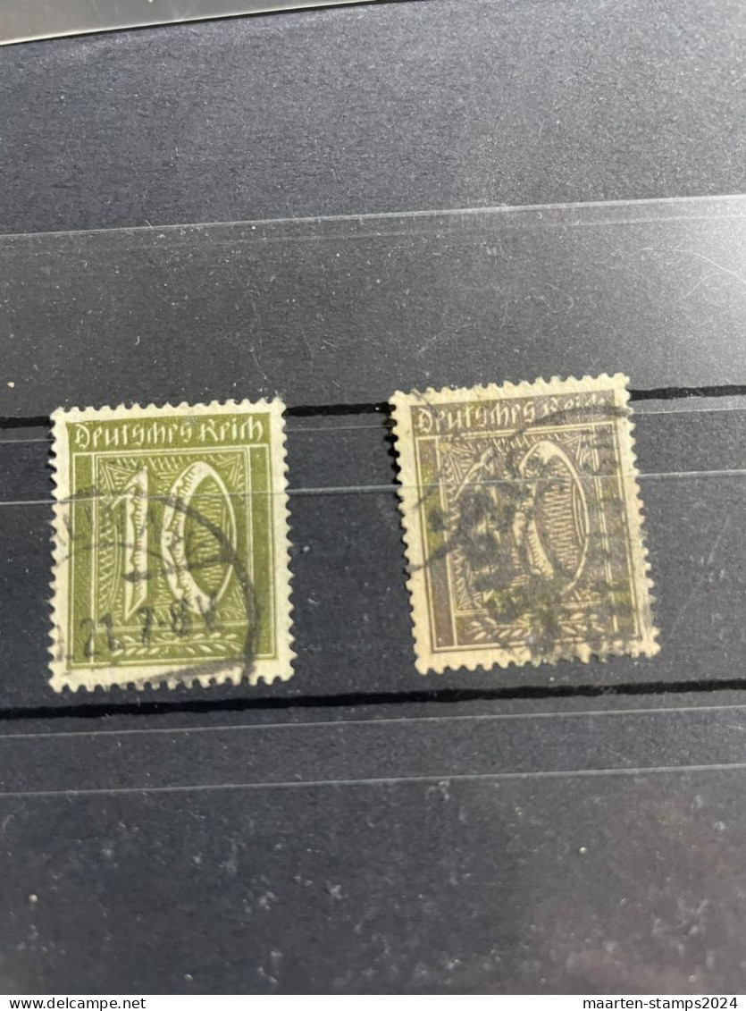 Reich, Nrs. 159a En B, O,  Catalogue Value 352,5, Desired Revenue Min. 70. Very RARE !!! - Used Stamps