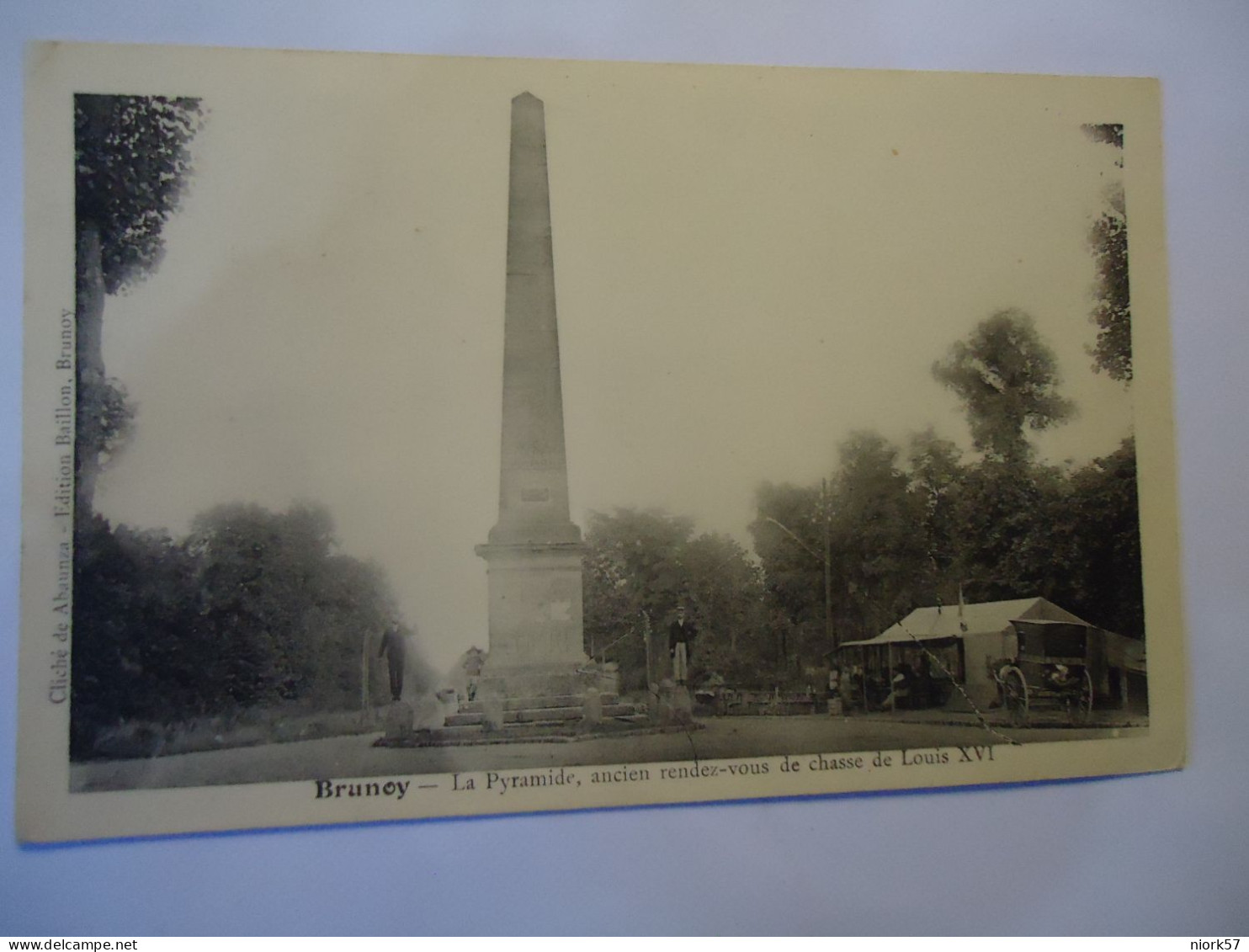 FRANCE   POSTCARDS  1904 BRUNOY  PYRAMINTE PAIR STAMPS SEINE - Andere & Zonder Classificatie