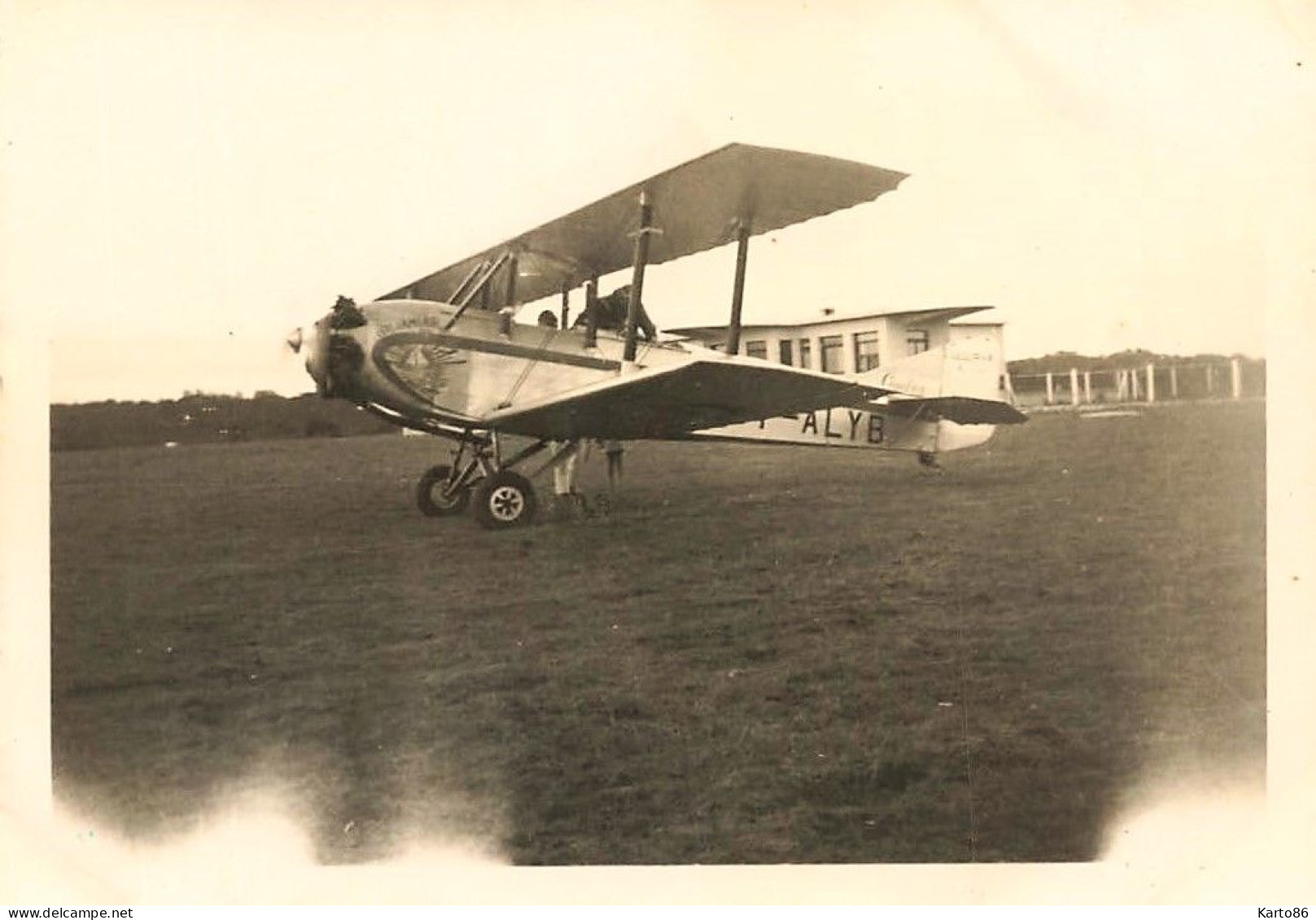 La Baule * Aviation * Avion Luciole FALY B à Mr BAZIN * Aérodrome Aviateur * 1938 * Photo Ancienne 9x6.5cm - La Baule-Escoublac
