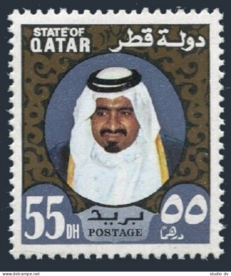 Qatar 359,hinged.Michel 543. Sheik Khalifa, 1973. - Qatar