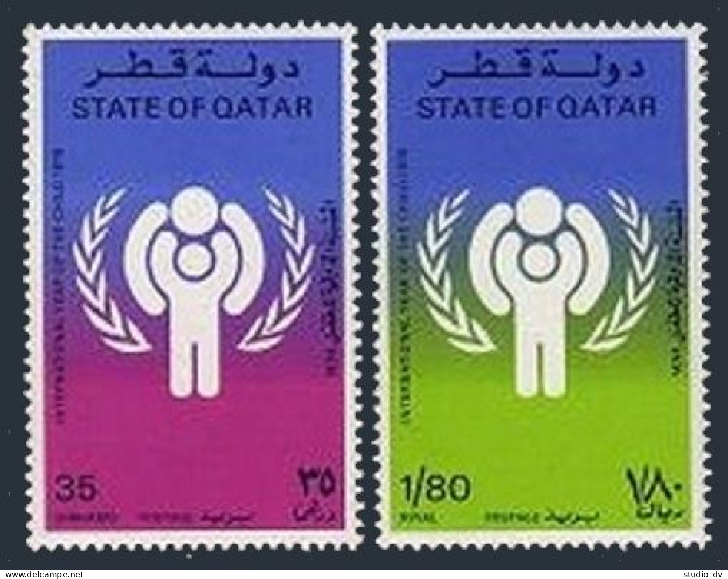 Qatar 542-543,MNH.Michel 749-750. Year Of Child IYC-1979. - Qatar