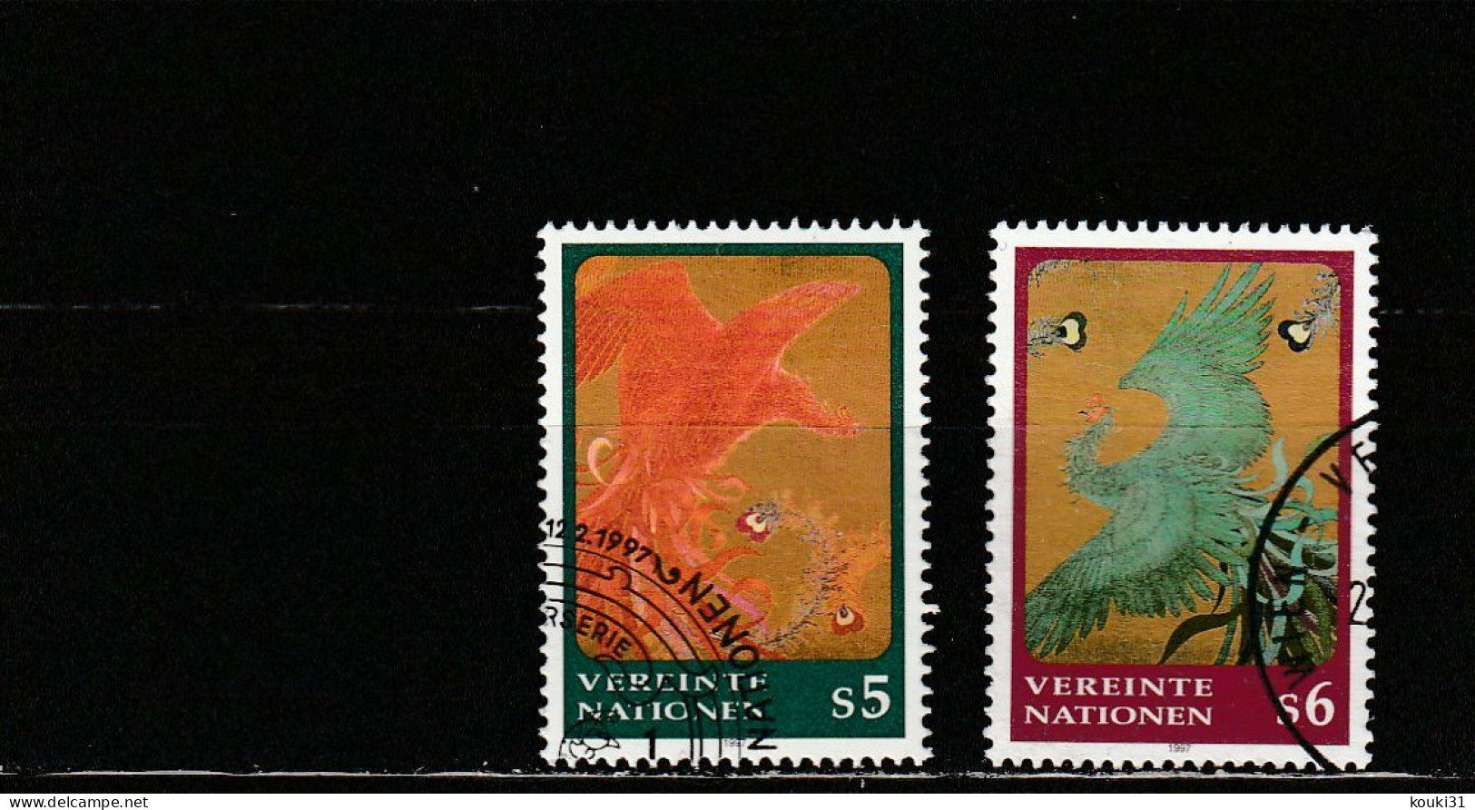 Nations Unies (Vienne) YT 240/1 Obl : Phénix En Vol - 1997 - Used Stamps
