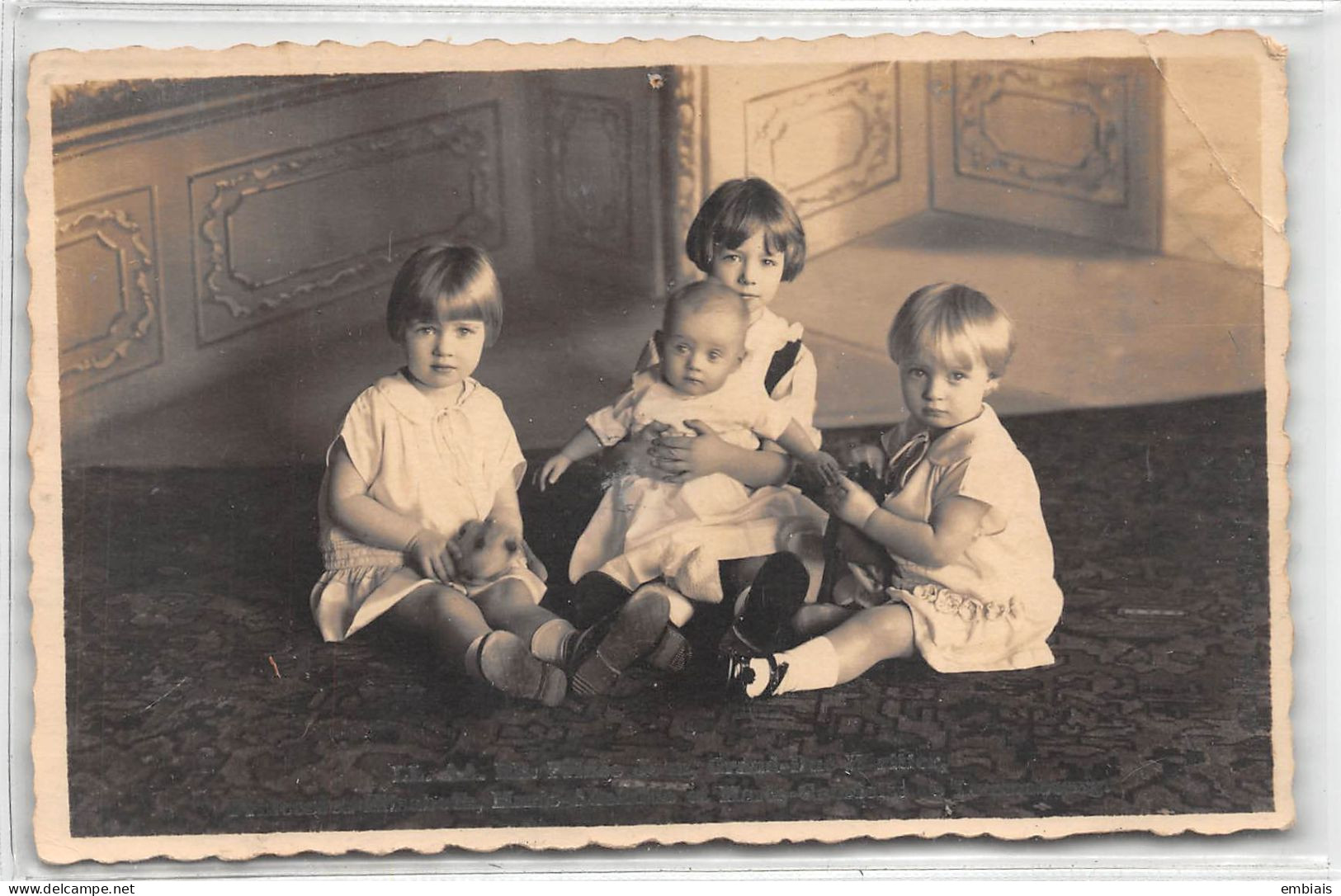LUXEMBOURG 1934 - Carte Photo Les Enfants Grand - Ducaux, Altesses Royales De Luxembourg - Famille Grand-Ducale