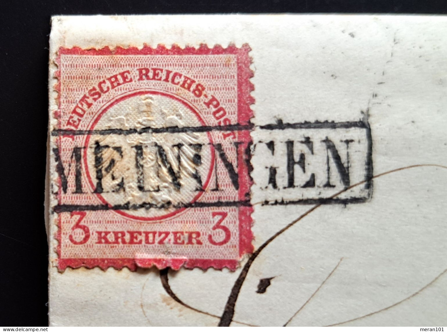 Deutsches Reich 1872, Brief Mit Inhalt MEININGEN Nach Leipzig - Lettres & Documents