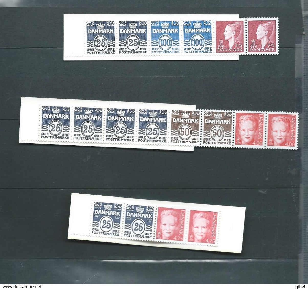 Danmark  3 Petitscarnets Divers  ** MNH Postfrisch  ( Neuf Sans Charnière) - Pb 20501 - Postzegelboekjes