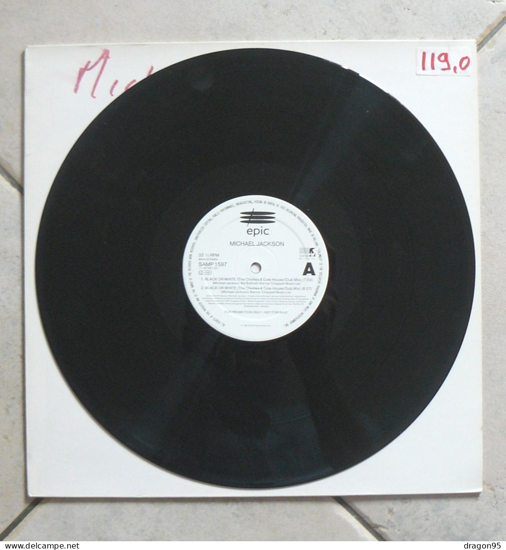 Michael JACKSON : Black Or White - 45T Promo HC - Dance, Techno & House