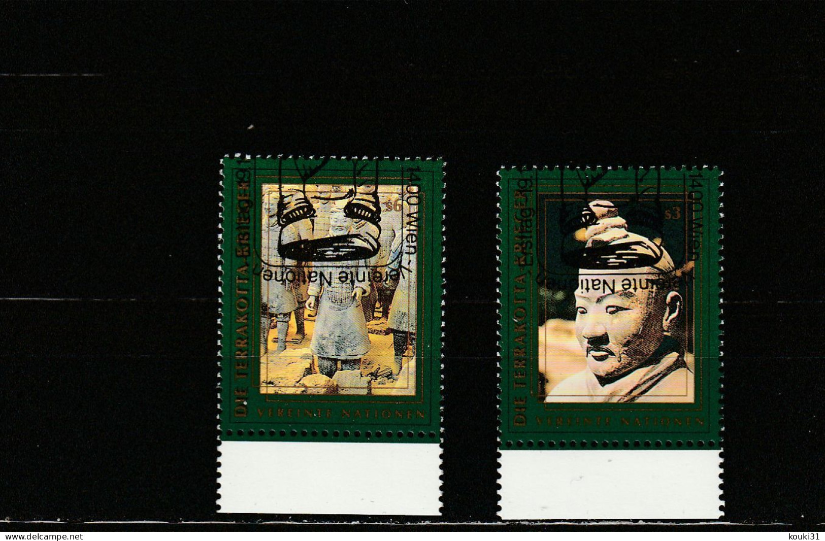 Nations Unies (Vienne) YT 257/8 Obl : Les Guerriers D'argile - 1997 - Used Stamps