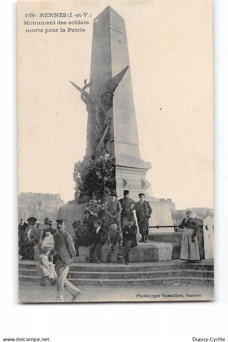RENNES - Monument Aux Morts - Très Bon état - Rennes