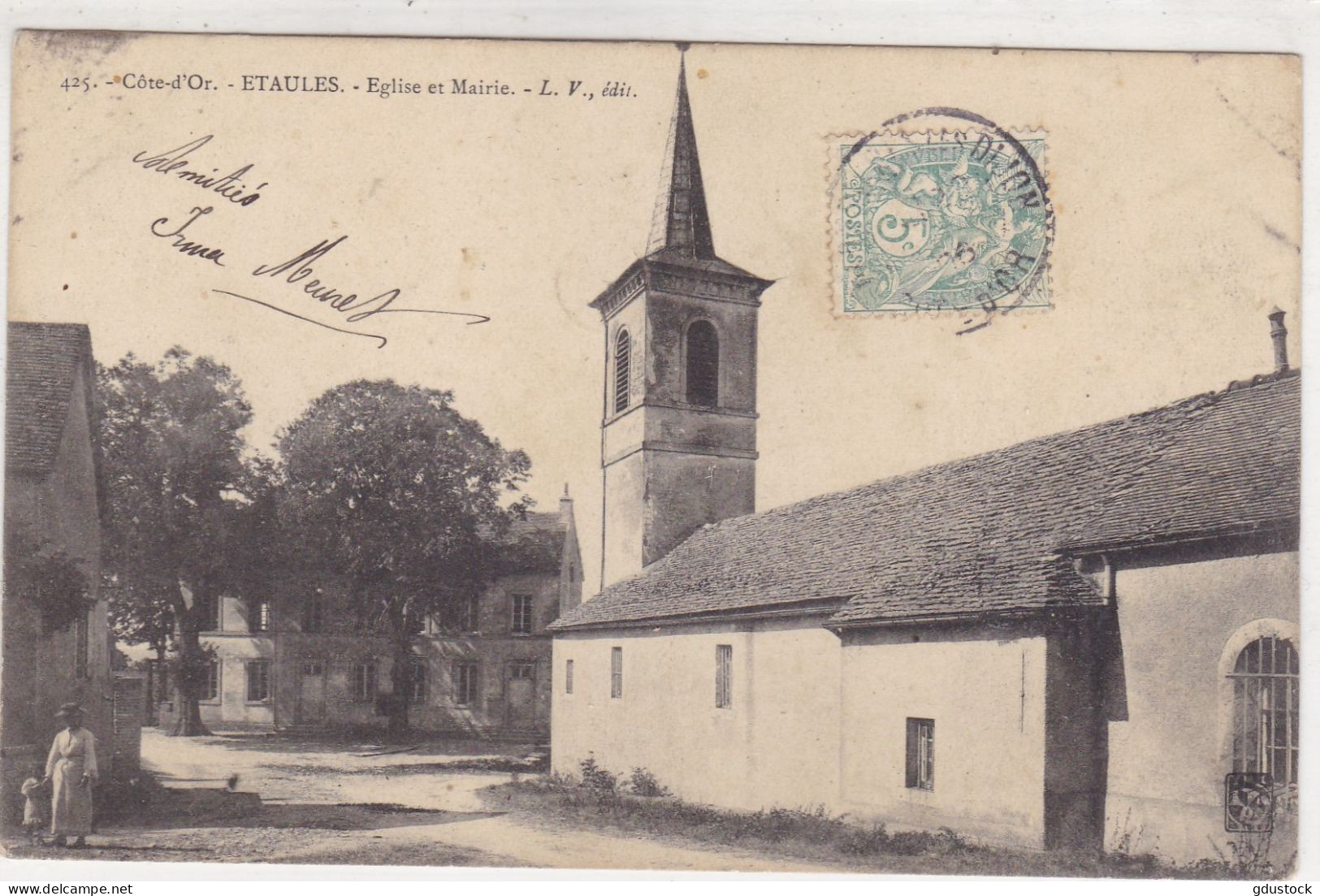 Côte-d'Or - Etaules - Eglise Et Mairie - Autres & Non Classés