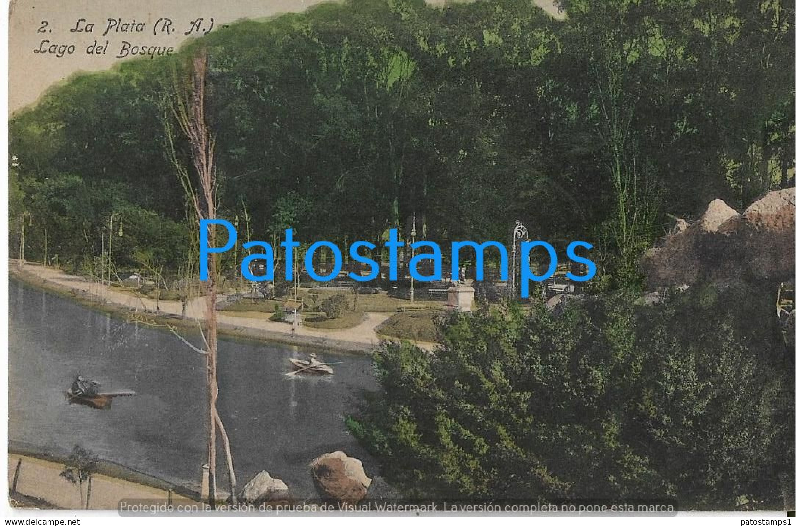 228862 ARGENTINA BUENOS AIRES LA PLATA LAGO DEL BOSQUE POSTAL POSTCARD - Argentinien