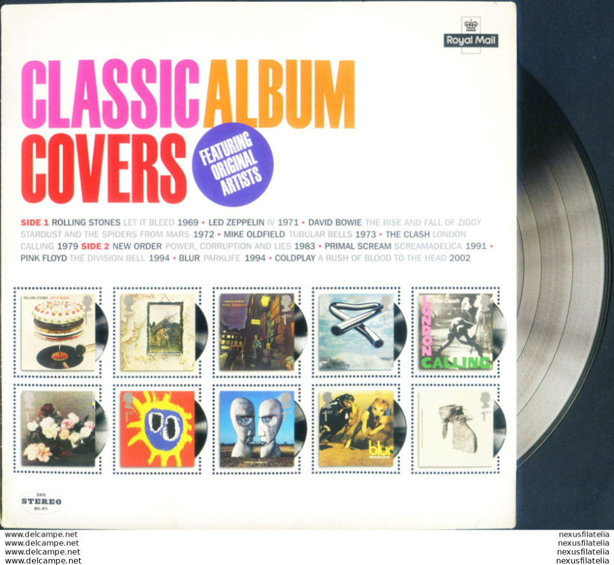 Classic Album Covers 2010. - Blocks & Miniature Sheets