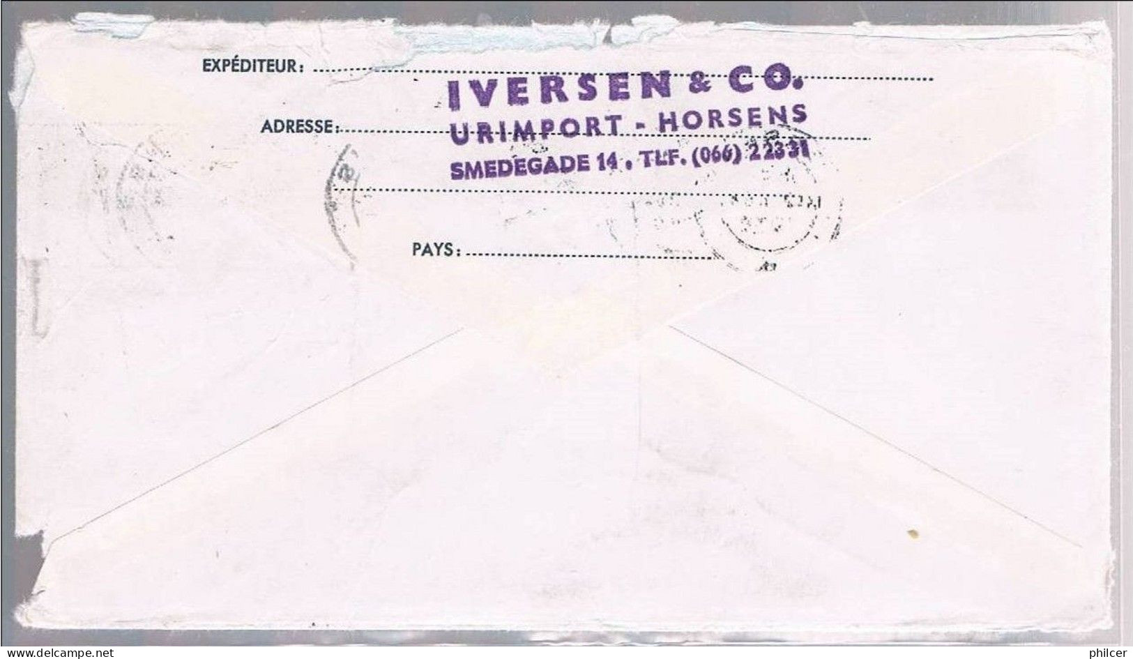 Denmark, 1965, Horsens-Geneve - Storia Postale