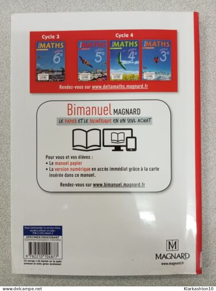 Delta Maths 5e (2016) - Manuel élève: Bimanuel Magnard : Le Manuel Papier + La Licence Numérique Elève Incluse - Autres & Non Classés