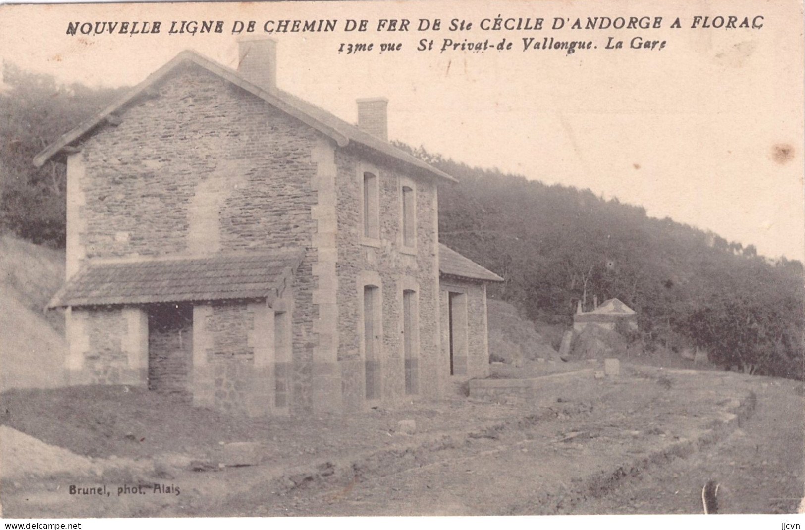 "/"48 - Lozère - Nouvelle Ligne Chemin De Fer Ste Cécile Andorge - Florac - 13ème Vue - St Privat De Vallongue - La Gare - Other & Unclassified