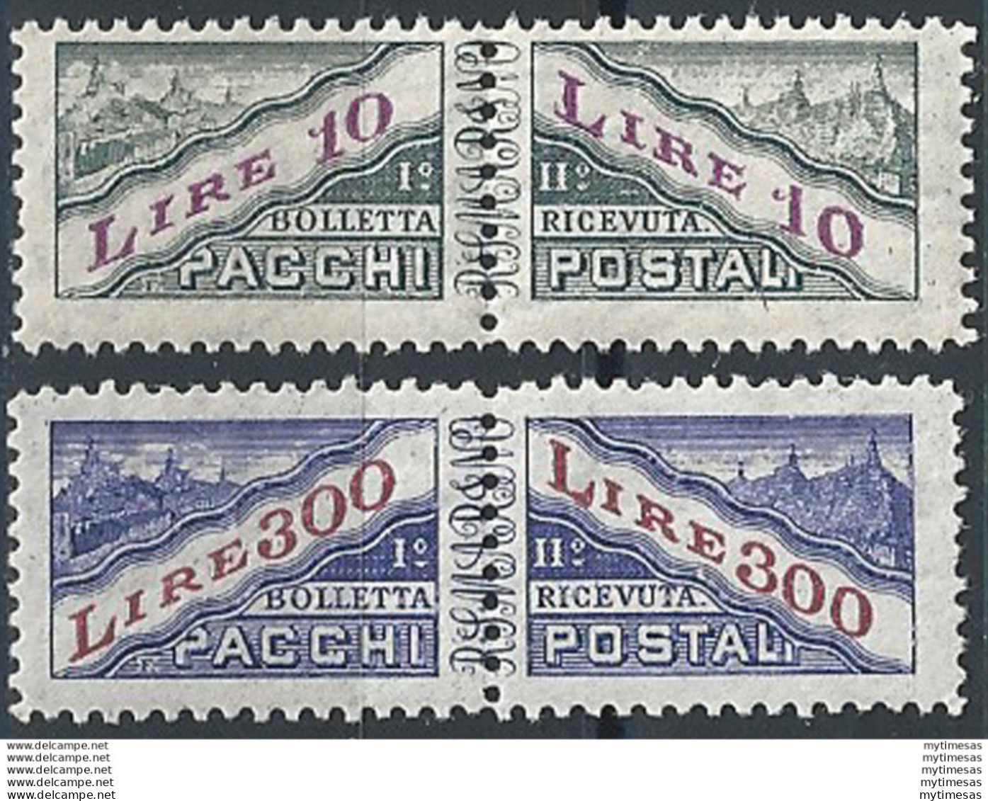 1953 San Marino Pacchi 2v. MNH Sass. N. 35/36 - Sonstige & Ohne Zuordnung