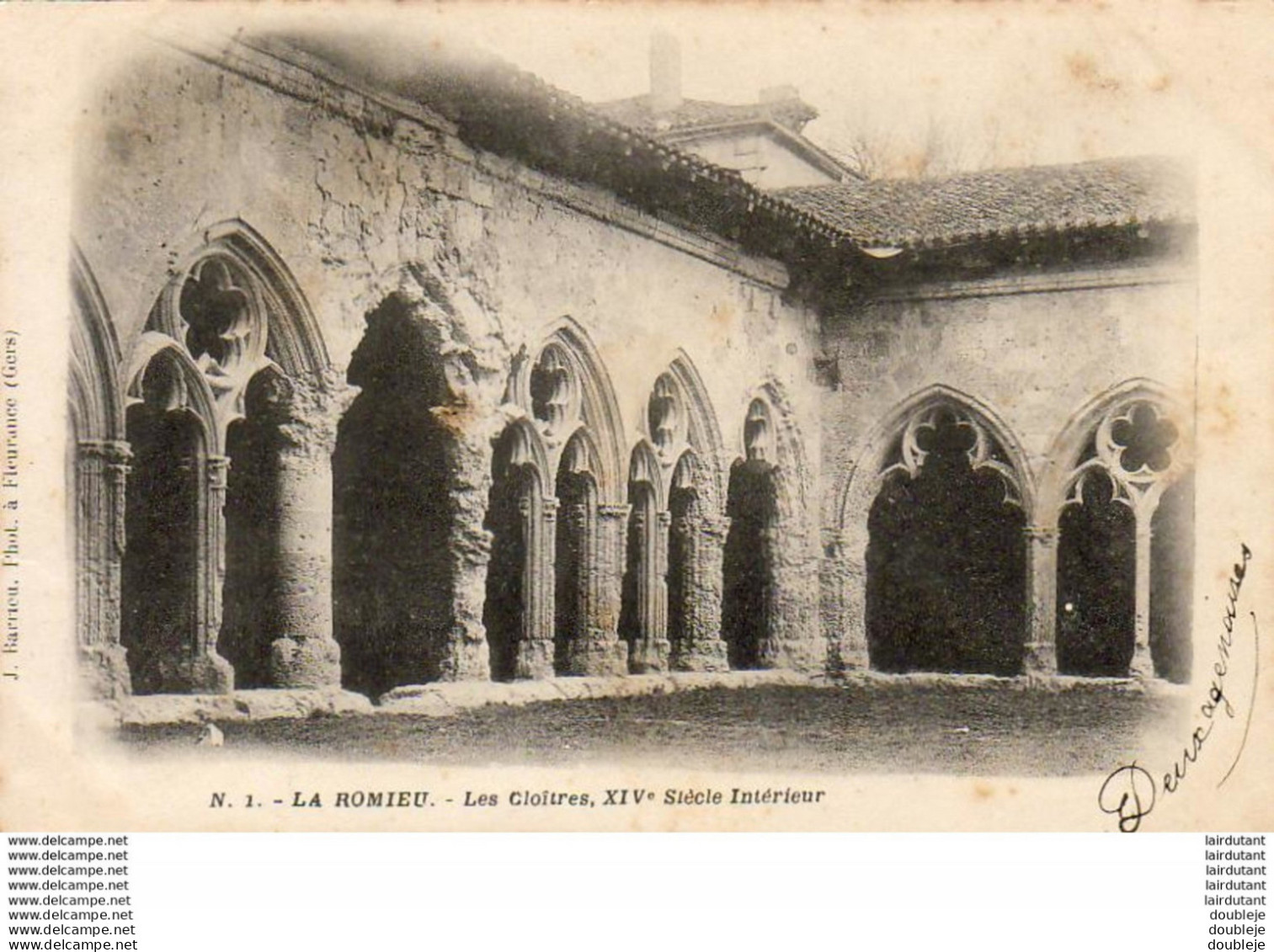 D32  LA ROMIEU  Les Cloîtres, XIV ° Siècle Intérieur  ..... - Autres & Non Classés