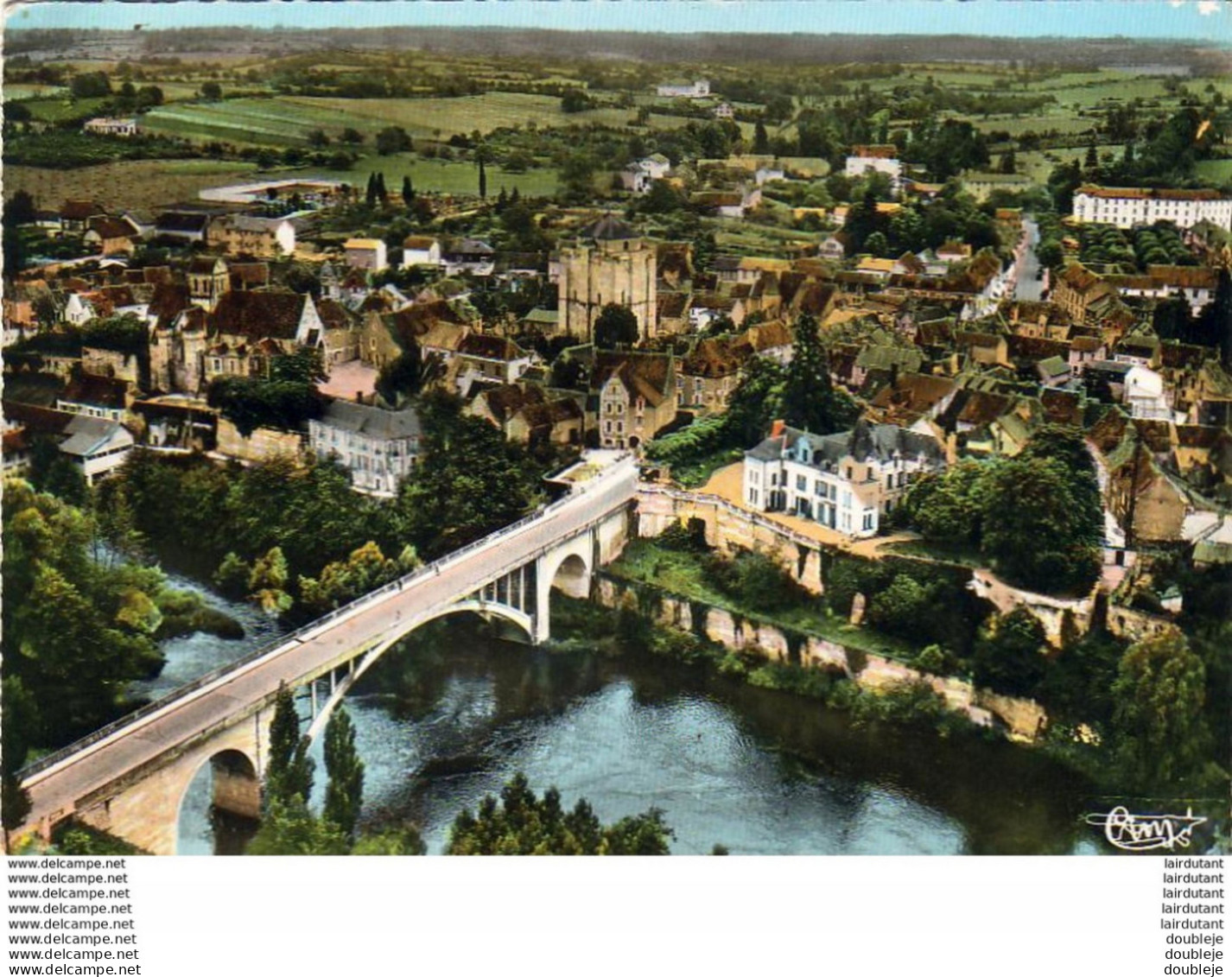 D86  LA ROCHE POSAY LES BAINS  Le Pont Sur La Creuse Et La Ville - La Roche Posay