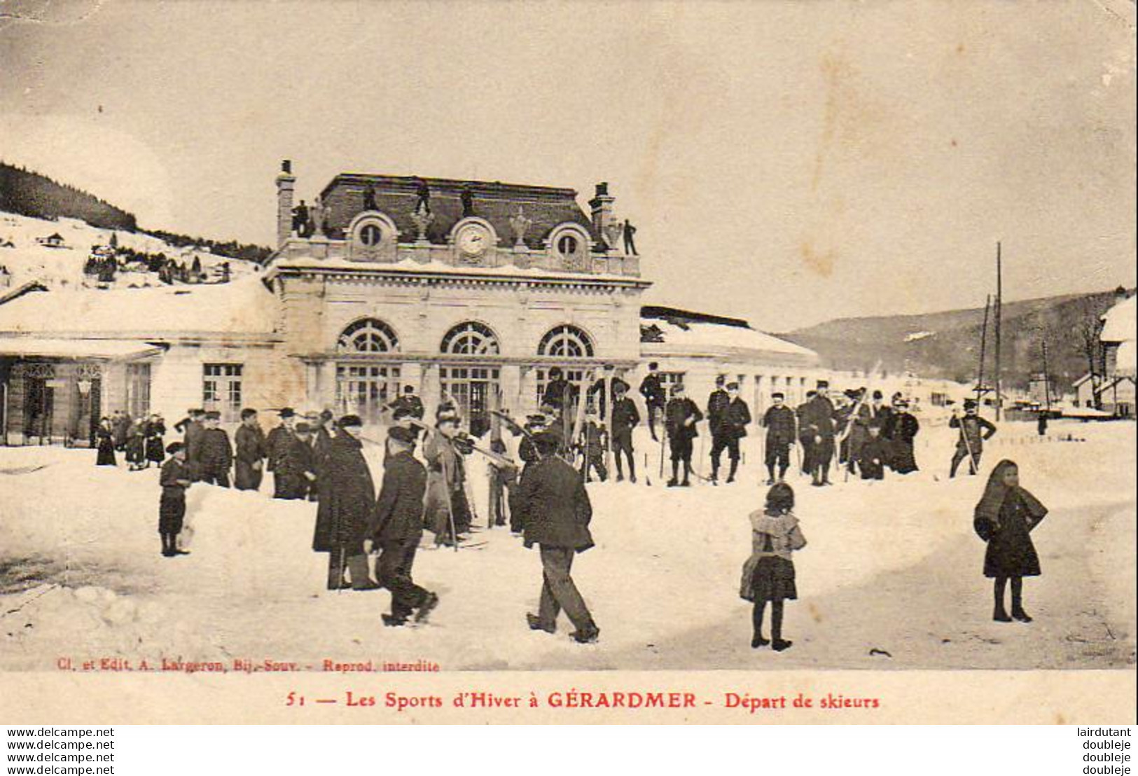 D88 Les Sports D'Hiver à GÈRARDMER  Départ De Skieurs - Gerardmer