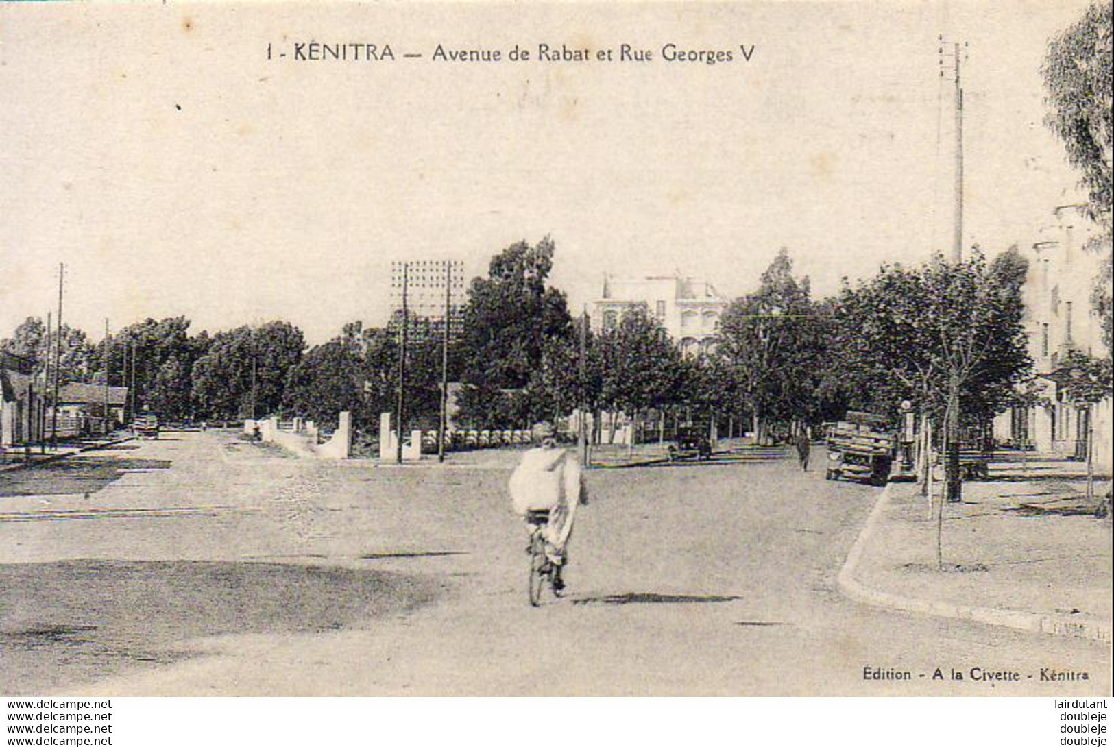 MAROC  KÉNITRA  Avenue De Rabat Et Rue Georges V - Other & Unclassified