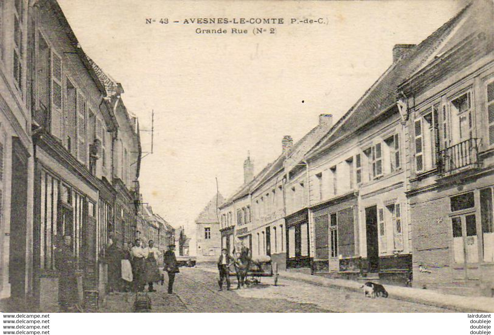 D62  AVESNES LE COMTE  Grande Rue ( N°2) - Avesnes Le Comte