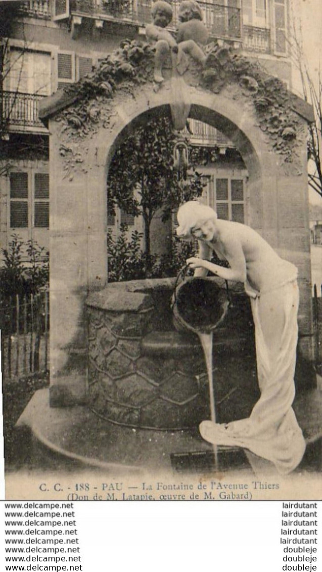 PAU  La Fontaine De L'Avenue Thiers ..... ( Ref FB249 ) - Pau