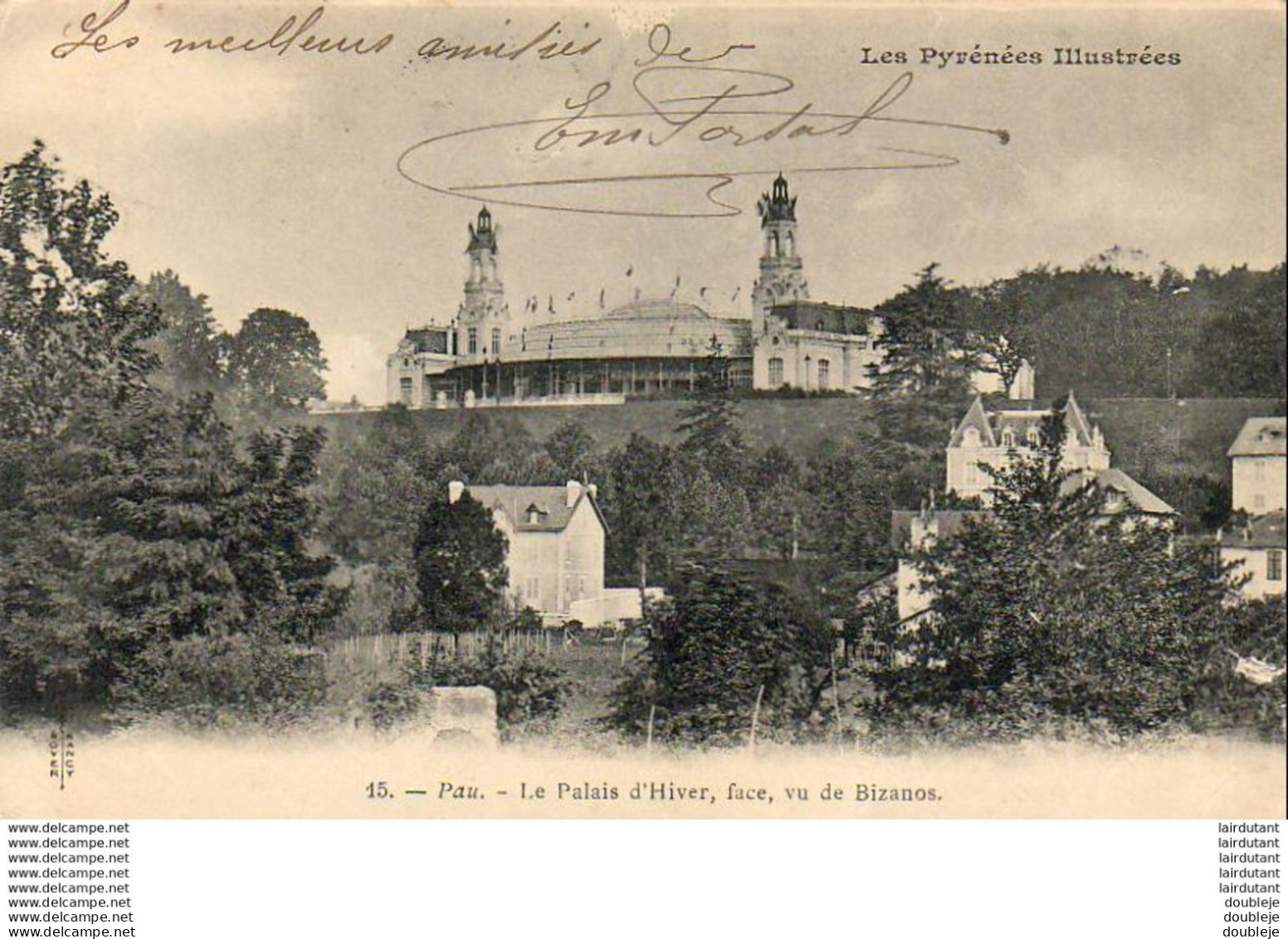 PAU  Le Palais D'Hiver, Face, Vu De Bizanos  ..... ( Ref FB195 ) - Pau