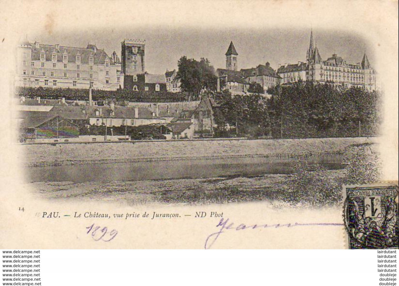 PAU  Le Château, Vue Prise De Jurançon  ..... ( Ref FB328 ) - Pau