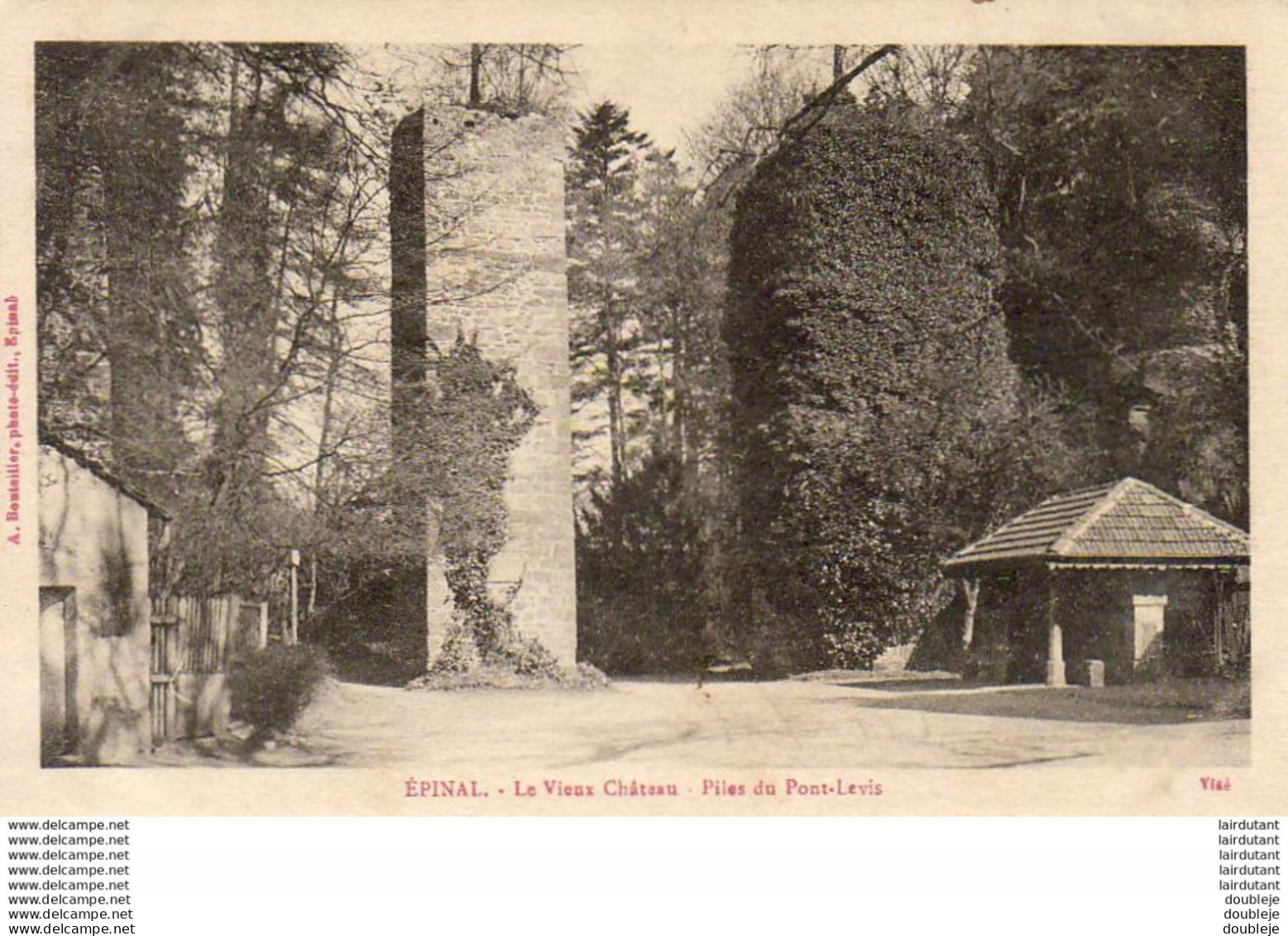 D88  EPINAL  Le Vieux- Château- Piles Du Pont Levis   ..... - Epinal