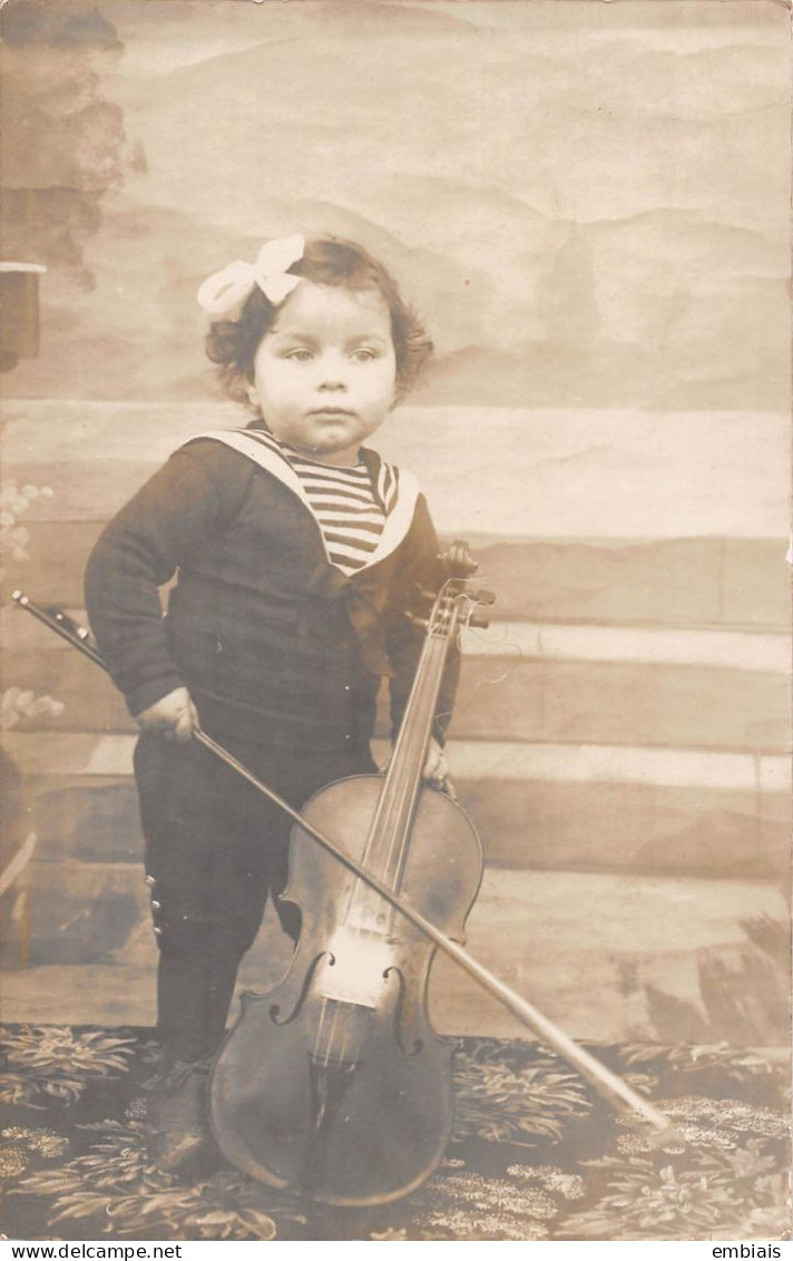 27 SAINT ANDRÉ DE L'EURE - 2 Cartes Photos De Melle Renée GILBERT, Violoniste âgée De 2 Ans Et Adulte En 1903 - Autres & Non Classés