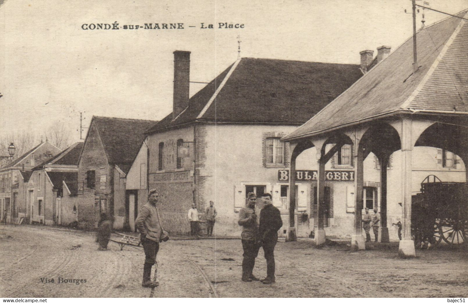 Condé Sur Marne - La Place "boulangerie" - Andere & Zonder Classificatie
