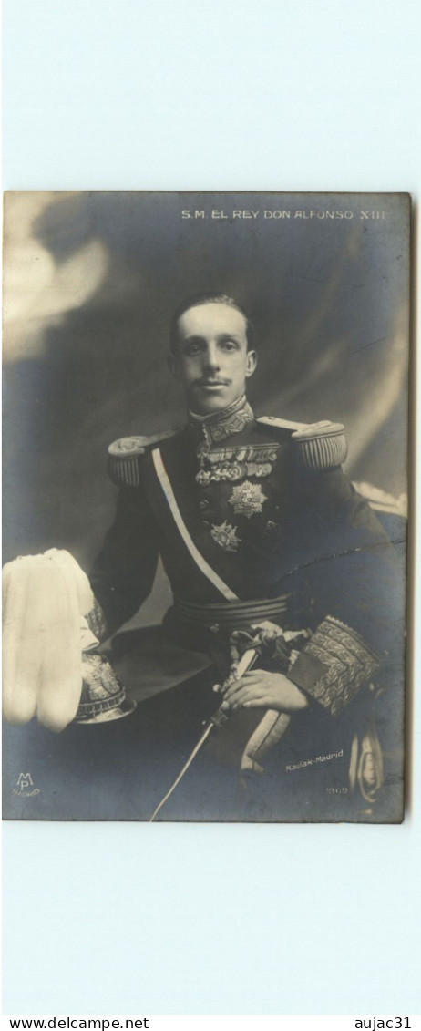 Espagne - Spain - Espana - Royauté - Familles Royales - S.M. El Rey Don Alfonso XIII - état - Autres & Non Classés
