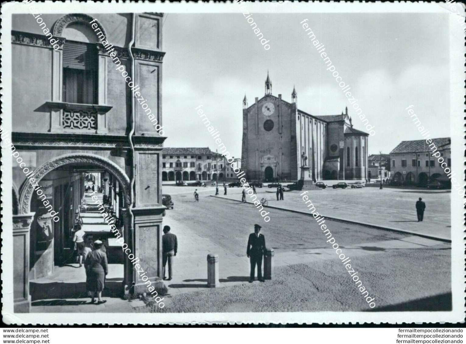 Bl596 Cartolina Montagnana Piazza Maggiore Provincia Di Padova - Padova