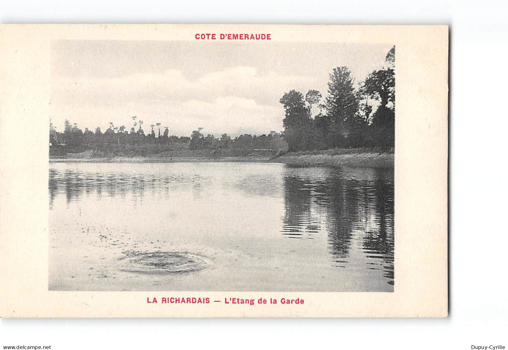 LA RICHARDAIS - L'Etang De La Garde - Très Bon état - Andere & Zonder Classificatie